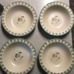 Pfaltzgraff Naturewood 4 Salad Soup Bowls